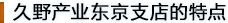 久野产业东京支店的特点